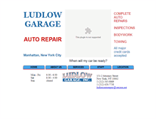 Tablet Screenshot of ludlowgarage.com